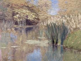 canal-reflections-9x12-oil-cold-wax-1-2023
